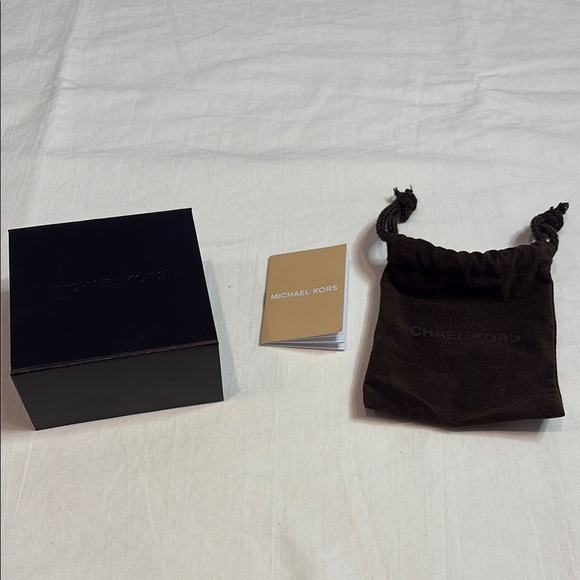 Michael Kors Dark Brown Jewelry Bag, Pamplet & Magnetic Box - Picture 1 of 5